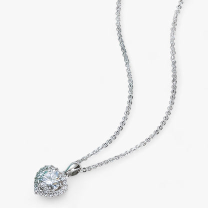 Moissanite Halsketting Hartvormig Sieraad