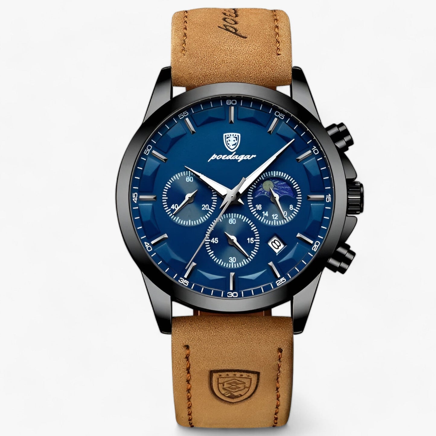 Luxe Herenhorloge Cassian met Lederen Band