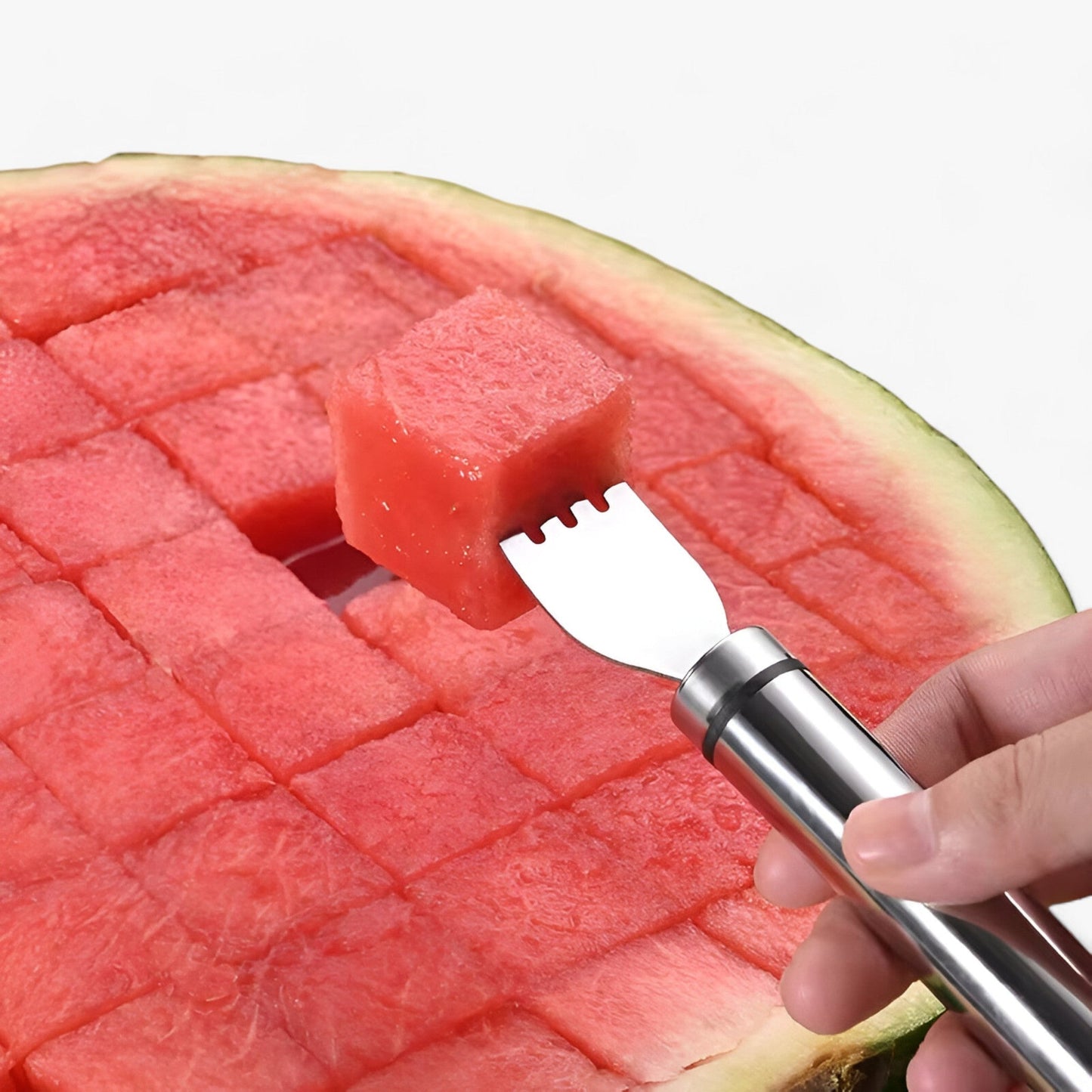 Watermeloen Snijder van Roestvrijstaal Met Handvat
