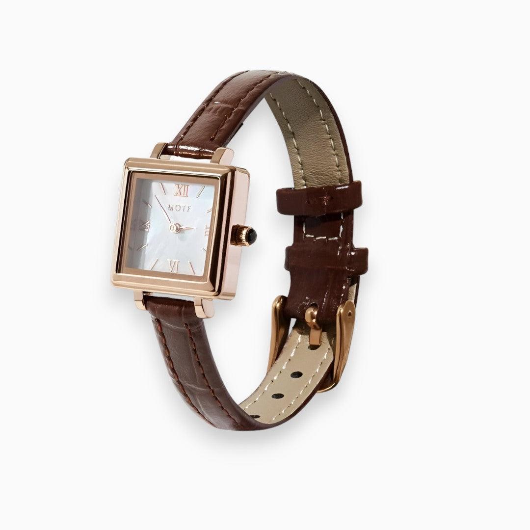 Kwartsklok Vierkant Horloge Lucina Modern Design - Mode Vibes