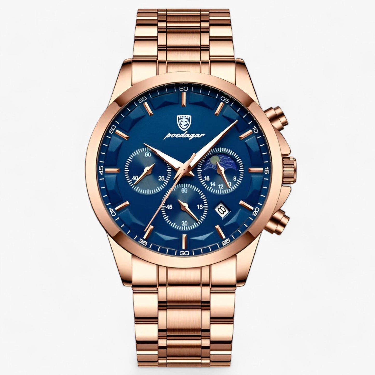 Luxe Herenhorloge Cassian met Lederen Band