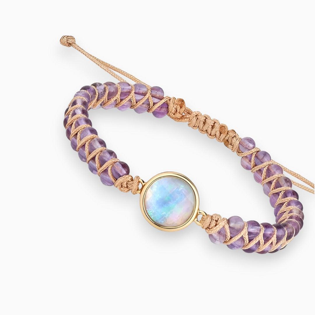 Edelsteen Armband Amethist Purper Genezend - Mode Vibes