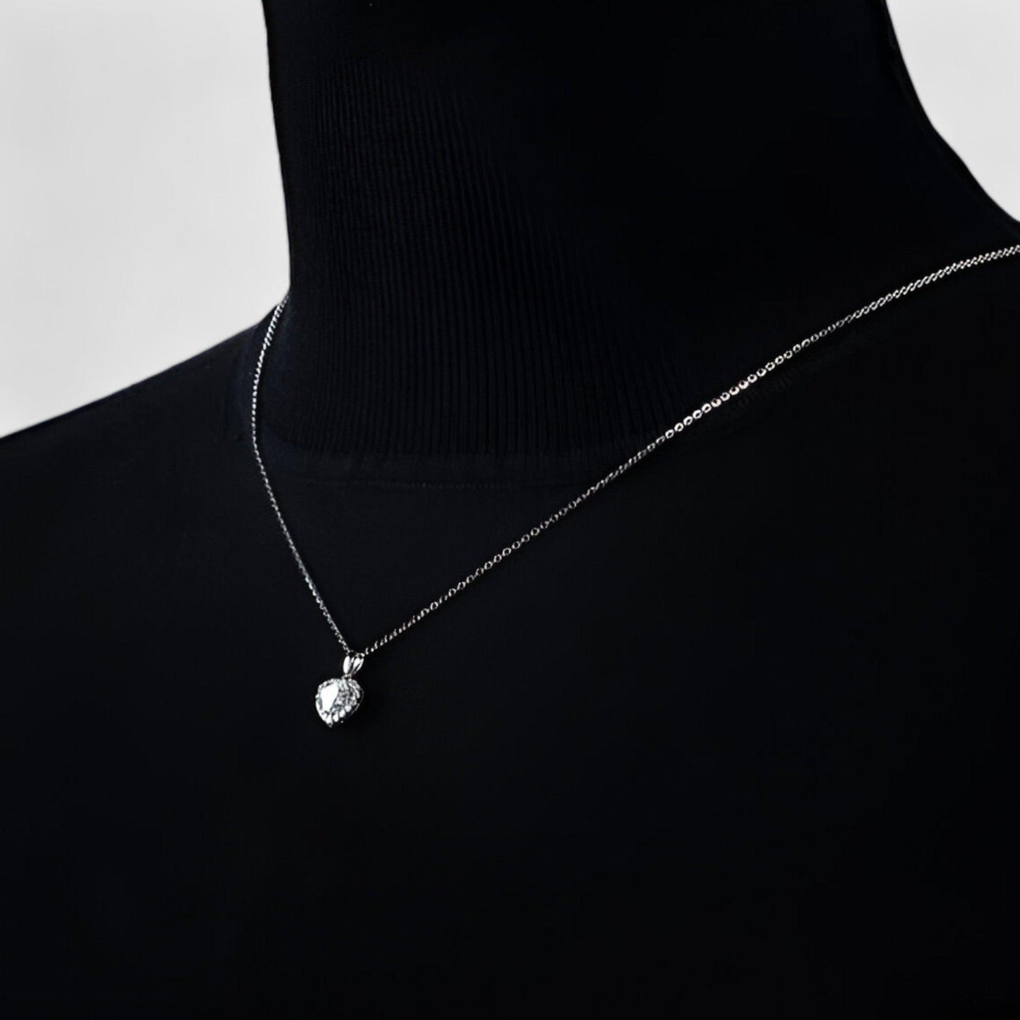 Moissanite Halsketting Hartvormig Sieraad