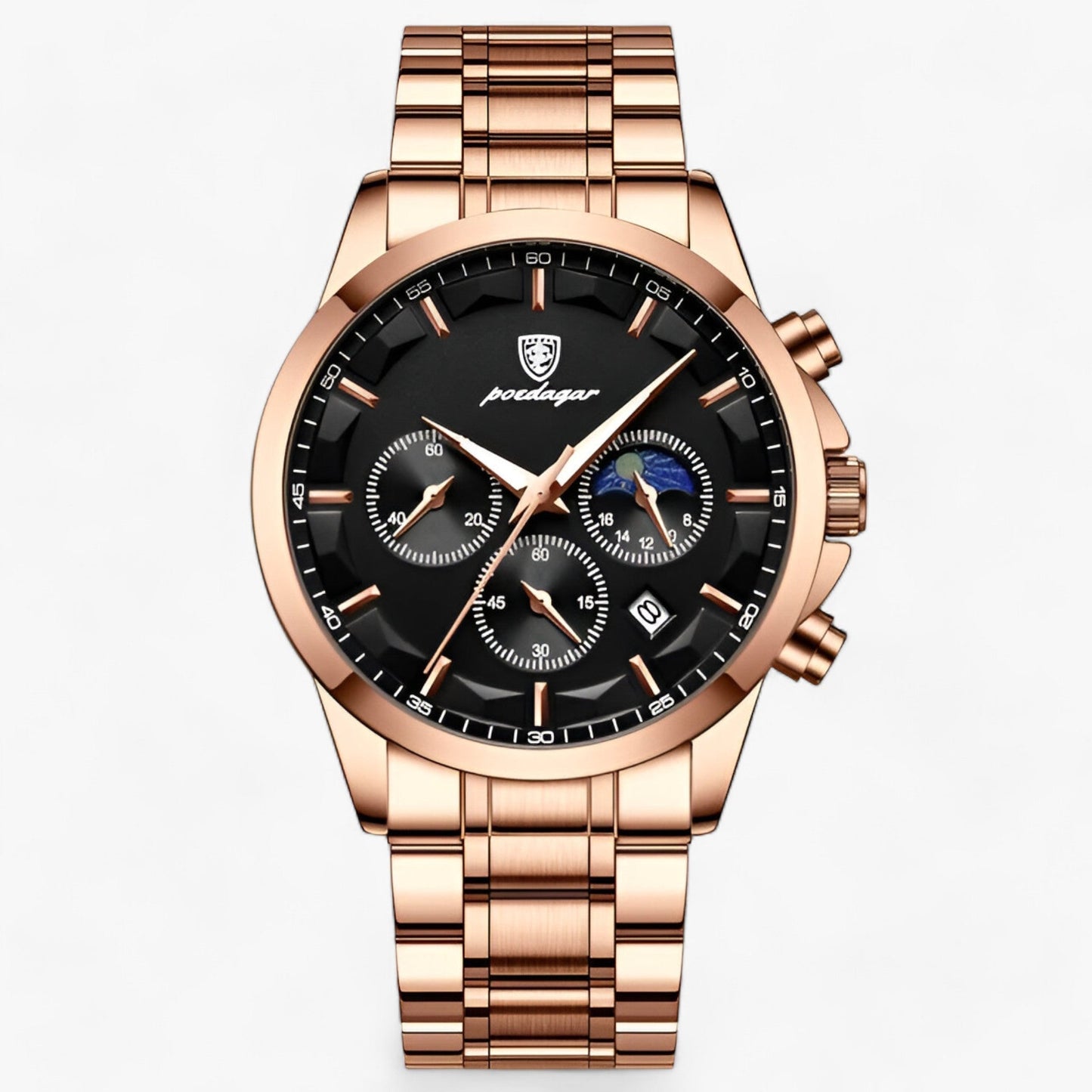 Luxe Herenhorloge Cassian met Lederen Band