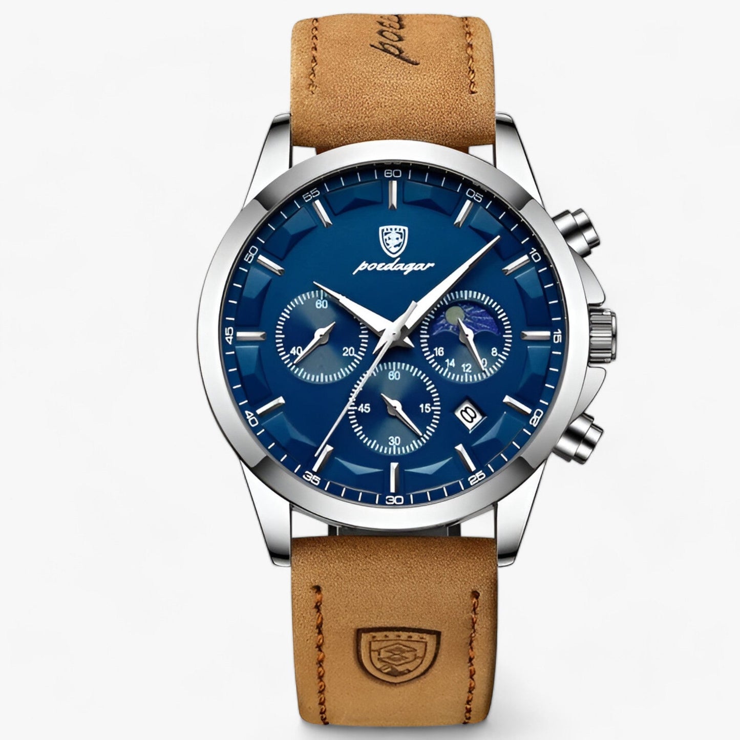Luxe Herenhorloge Cassian met Lederen Band