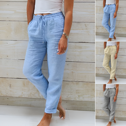 Zomerbroek Stijlvol Met Knoop en Koord - Mode Vibes