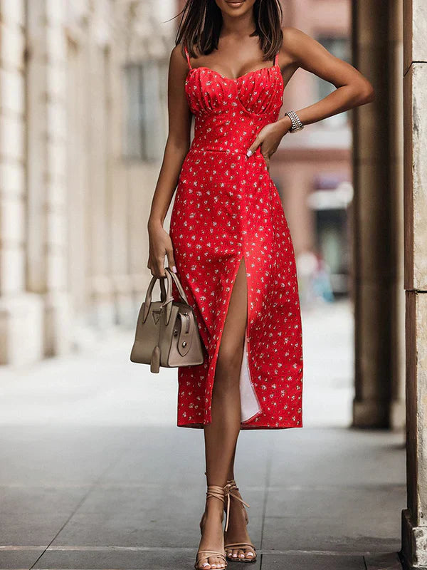 Vrouwelijke Zomerjurk Spaghettibandjes Mooi Model - Mode Vibes