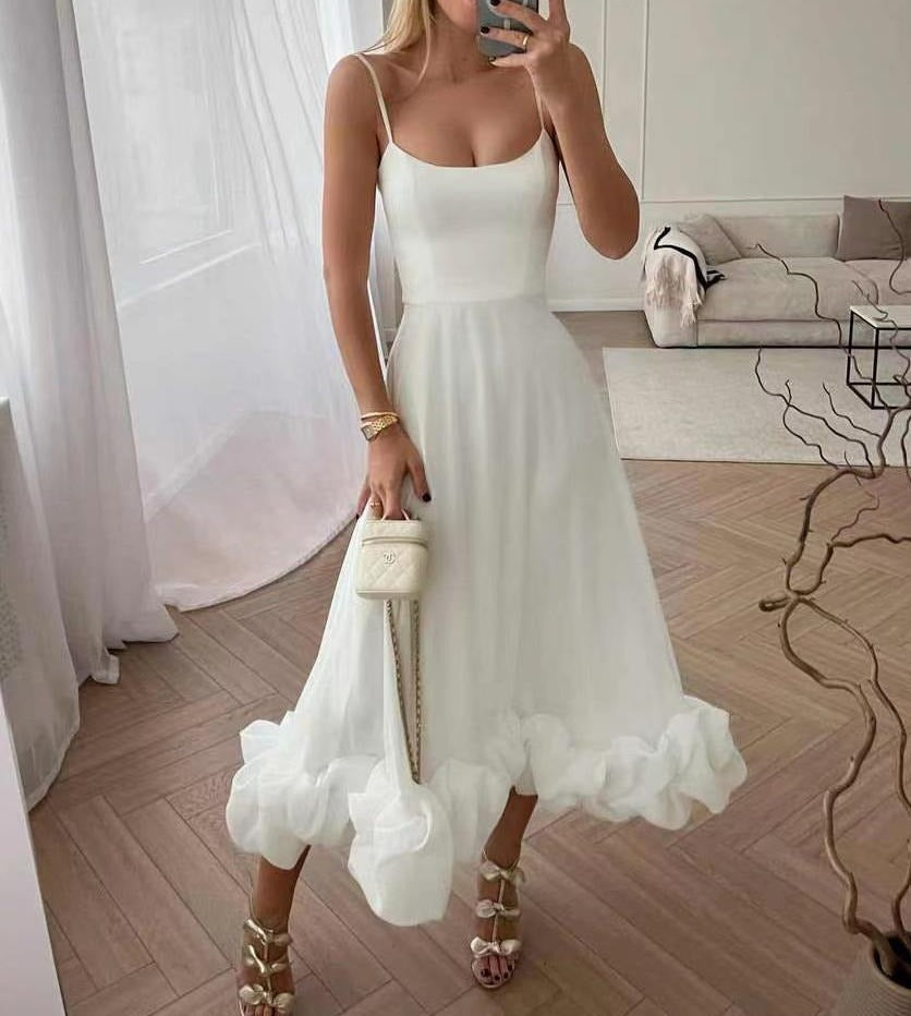 Nova Elegante Midi-Jurk voor Stralende Vrouwen