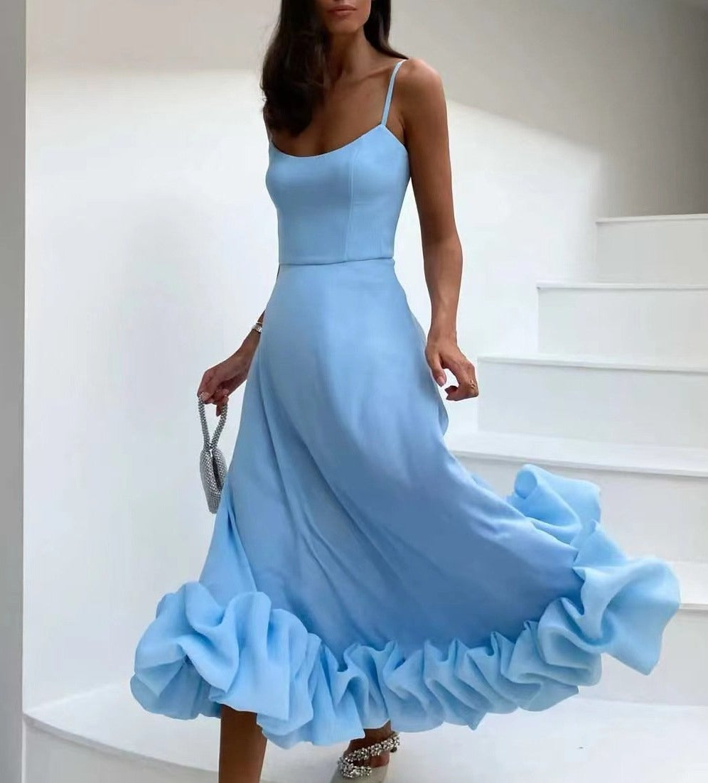 Nova Elegante Midi-Jurk voor Stralende Vrouwen
