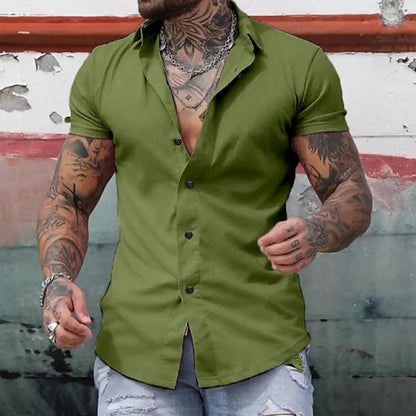 Variant image for Sleetta | Camicia da Uomo a Maniche Corte Elegante e Versatile-25