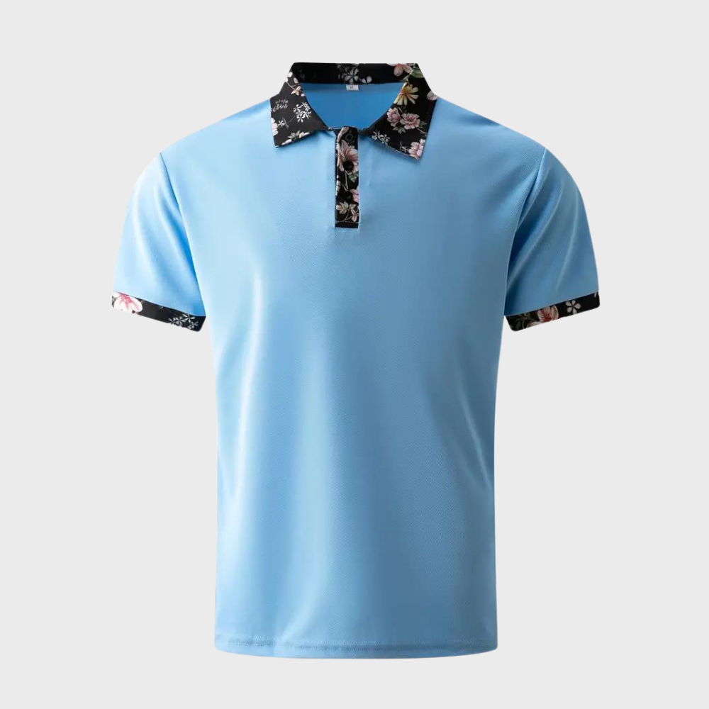 Heren Polo Shirt met Subtiele Print Design