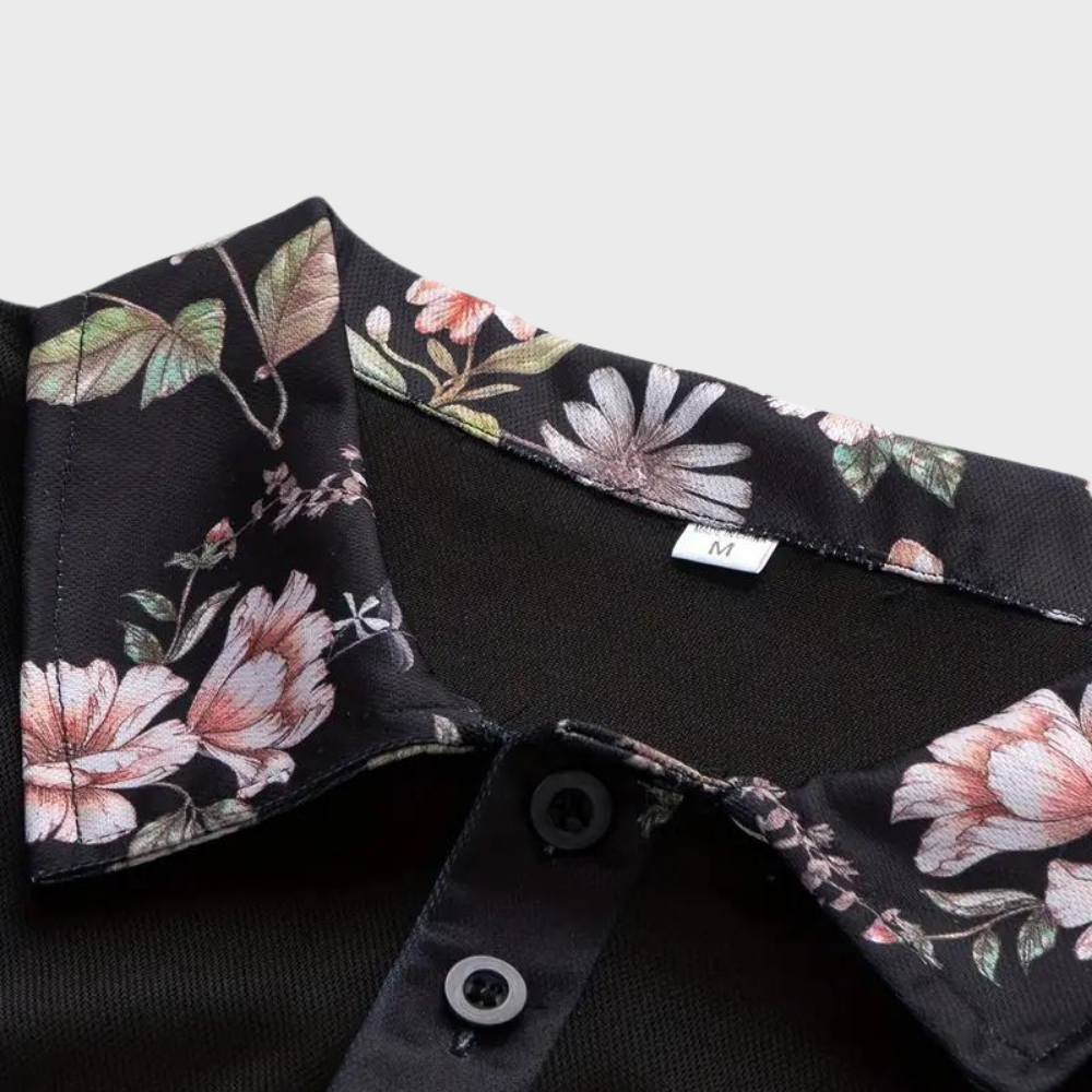 Heren Polo Shirt met Subtiele Print Design