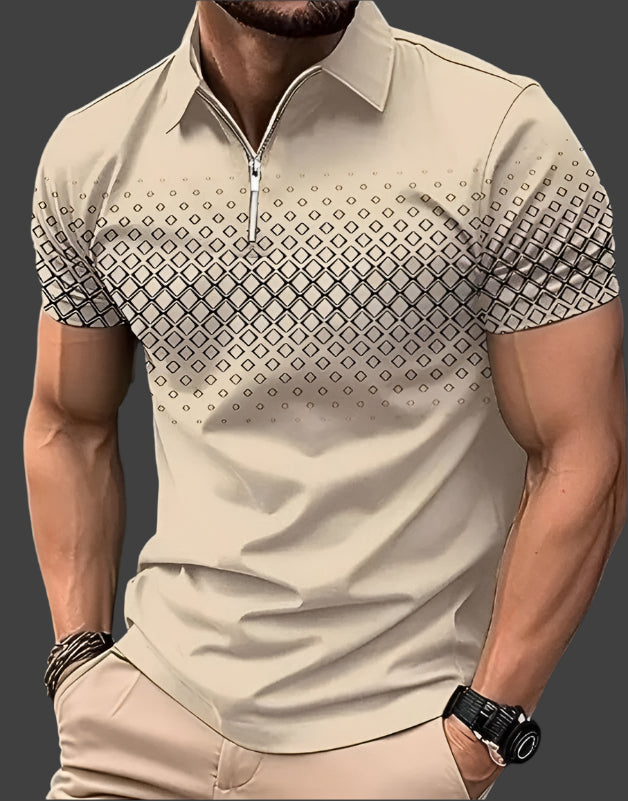 Napoleon – Heren Poloshirt Met Ruitpatroon