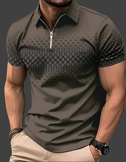 Napoleon – Heren Poloshirt Met Ruitpatroon