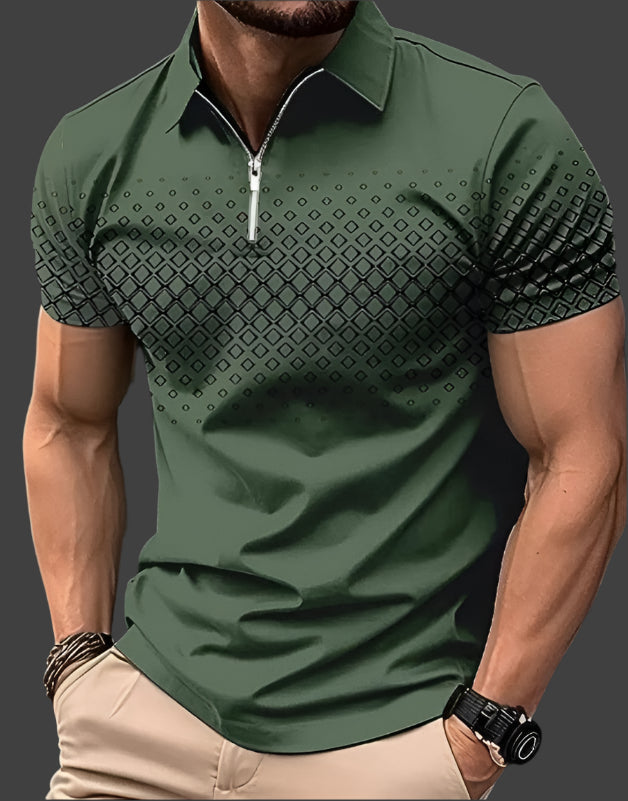 Napoleon – Heren Poloshirt Met Ruitpatroon