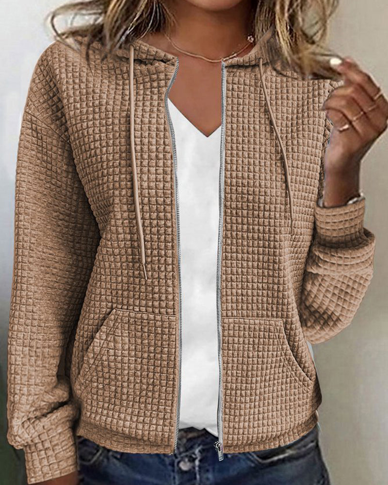 Dames Vest Capuchon Waterdichte Structuur Stof - Mode Vibes