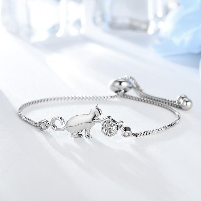 Kattenarmband Stijlvol Zwart Met Glimmer - Mode Vibes