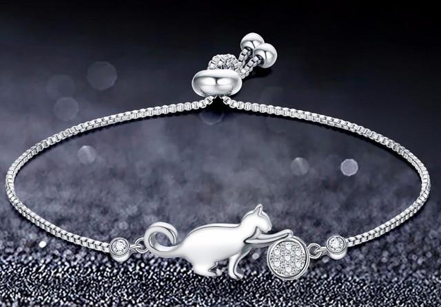 Kattenarmband Stijlvol Zwart Met Glimmer