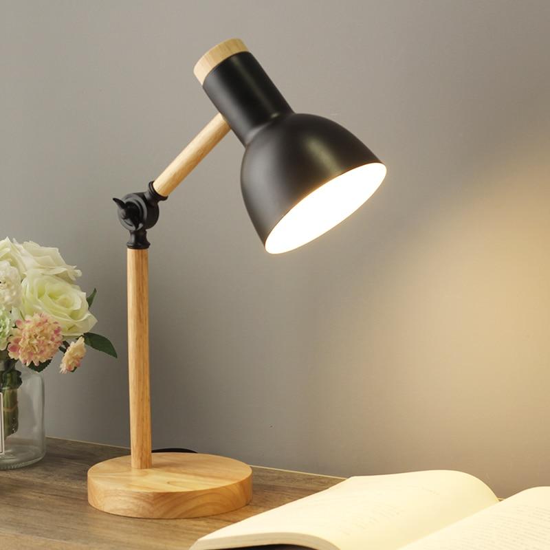 Sobere Houten Tafellamp Scandinavisch Design