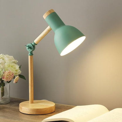 Sobere Houten Tafellamp Scandinavisch Design - Mode Vibes