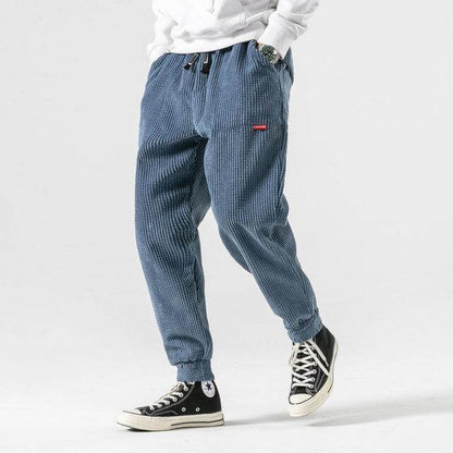 Heren Comfortabele Corduroy Broek met Relaxte Pasvorm