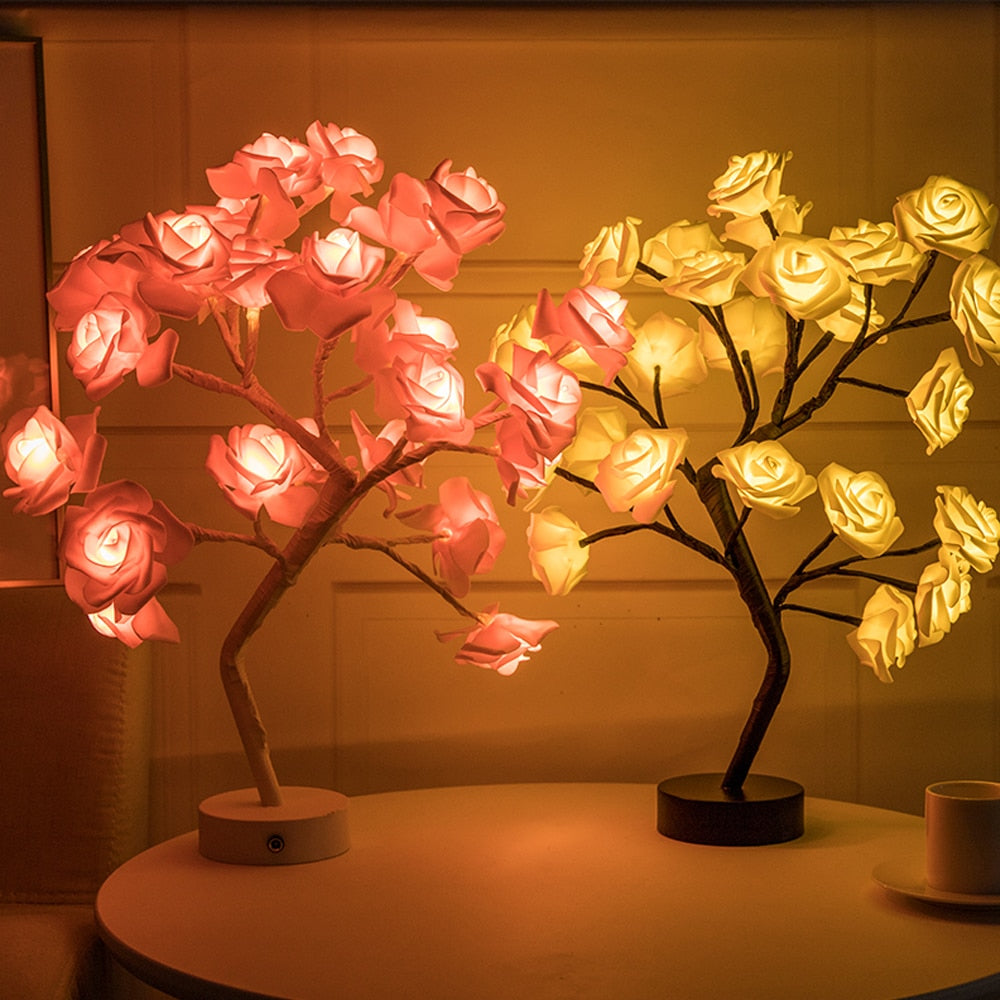 Rozen Kerstboom met LED Verlichting - Mode Vibes
