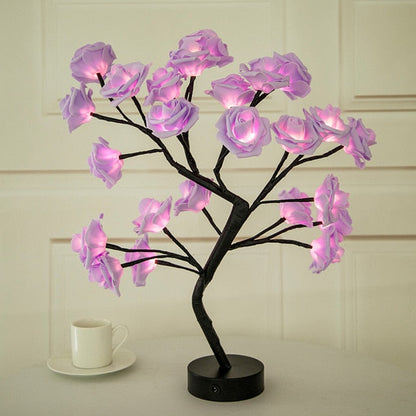 Rozen Kerstboom met LED Verlichting