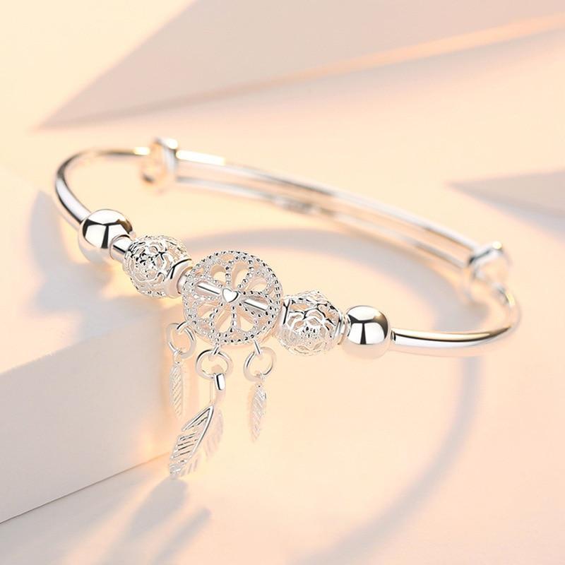 Zilveren Droomvanger Armband Verstelbaar 925 Zilver - Mode Vibes