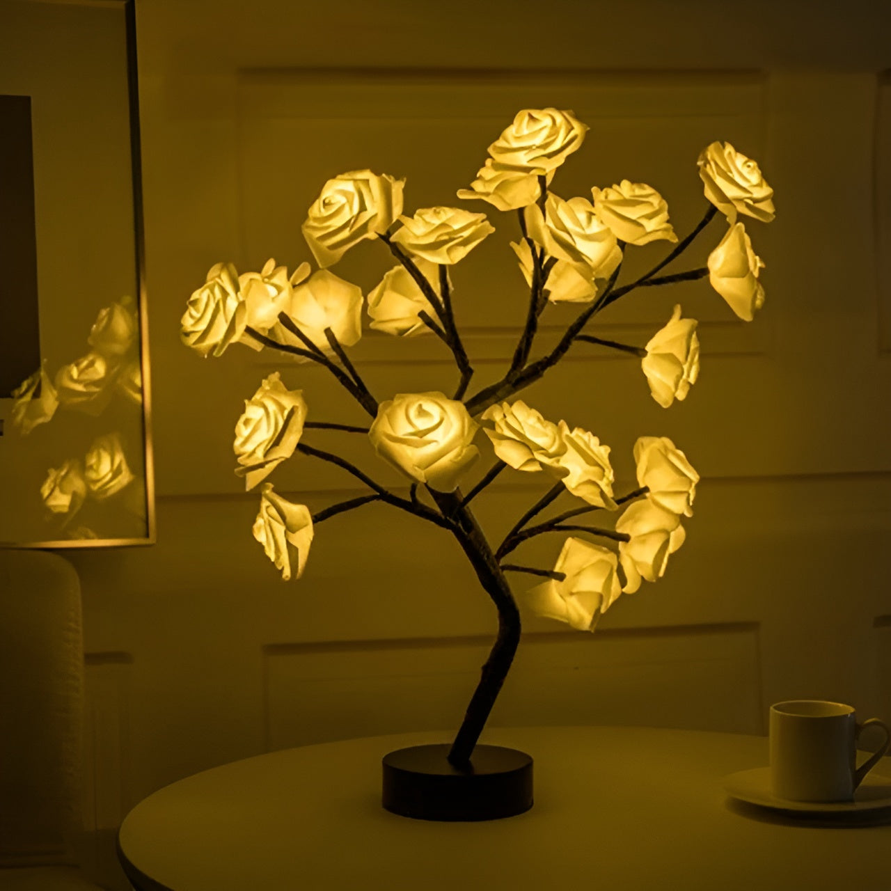 Rozen Kerstboom met LED Verlichting