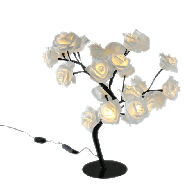 Rozen Kerstboom met LED Verlichting