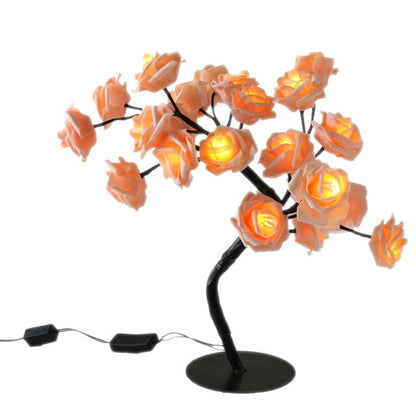 Rozen Kerstboom met LED Verlichting