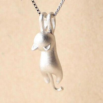 Katten Halsketting Zilver Speels Ontwerp Miyu