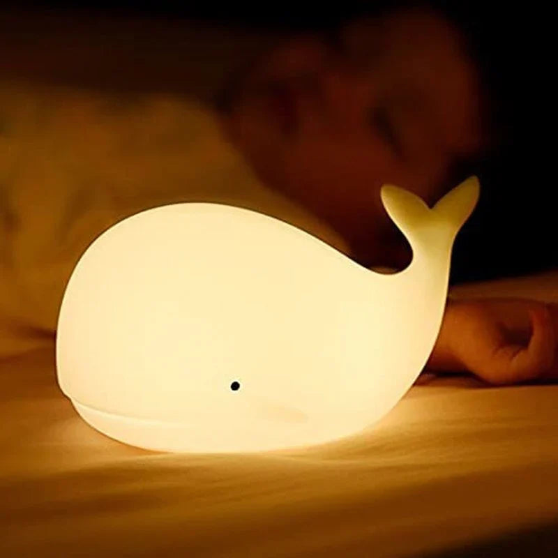 Walvis Nachtlampje Kleurverandering Schattig Kinderslaapkamer