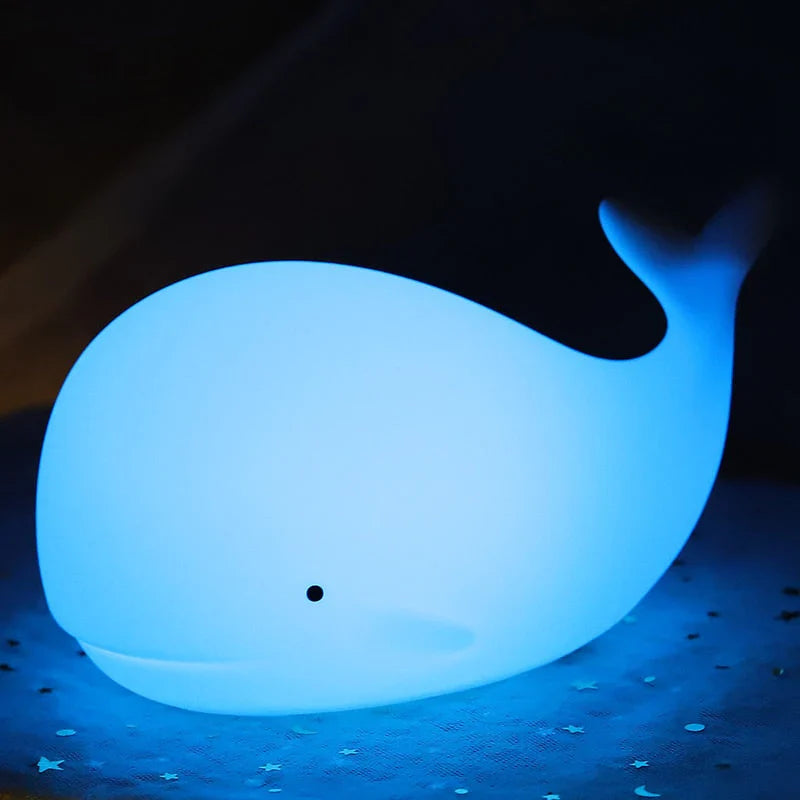 Walvis Nachtlampje Kleurverandering Schattig Kinderslaapkamer