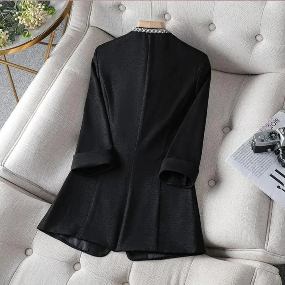 Casual Blazer Halve Mouwen Zomerkleding Dames