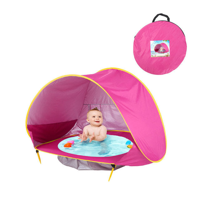 Babytent met UV-bescherming en Speelzwembad voor Buiten