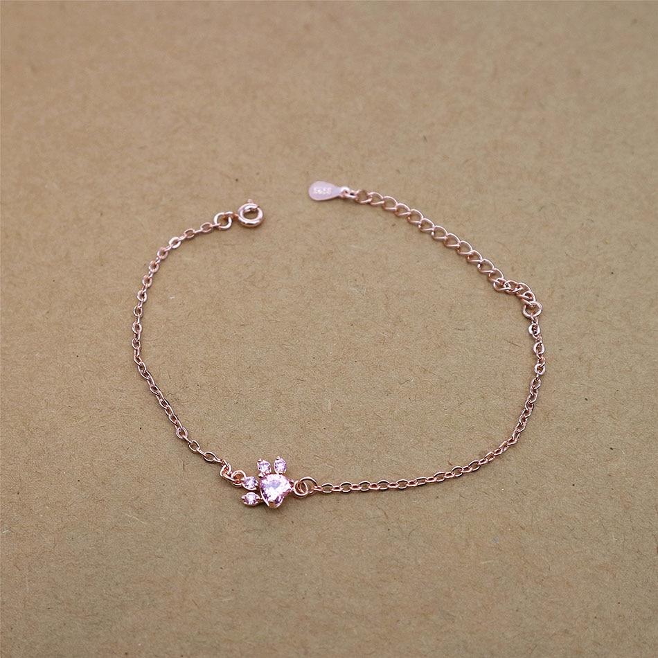 Rozenkwarts Armband Met Hartjes Lovepaw Edelsteen Sieraden