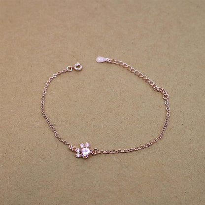 Rozenkwarts Armband Met Hartjes Lovepaw Edelsteen Sieraden
