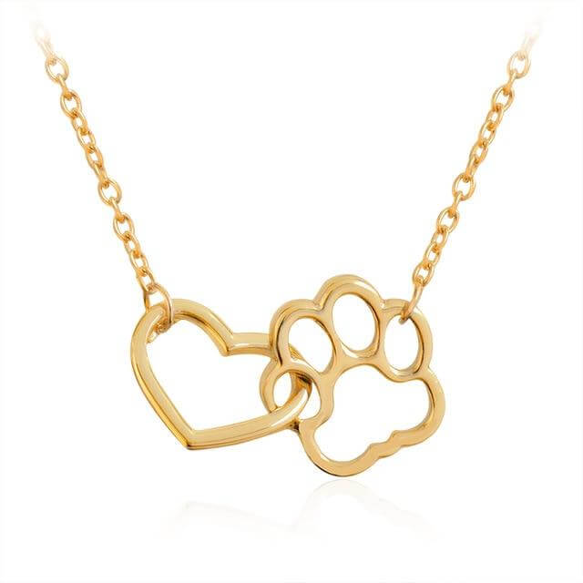 Dieren Halsketting met Paws en Hartje - Mode Vibes