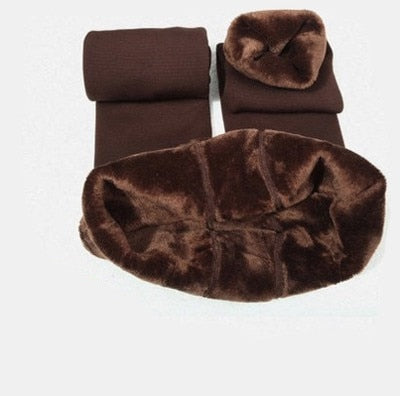 Dames Fleece Legging Zacht Warm voor Winter