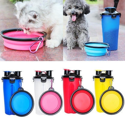 Reiscup met Voerbak 2-in-1 voor Honden