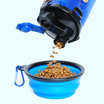 Reiscup met Voerbak 2-in-1 voor Honden