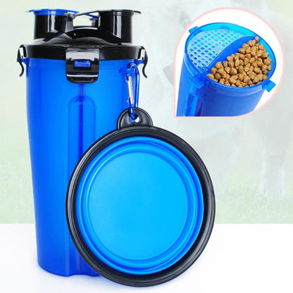 Reiscup met Voerbak 2-in-1 voor Honden - Mode Vibes
