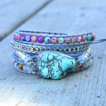 Turkoois Armband met Helende Eigenschappen Bescherming - Mode Vibes