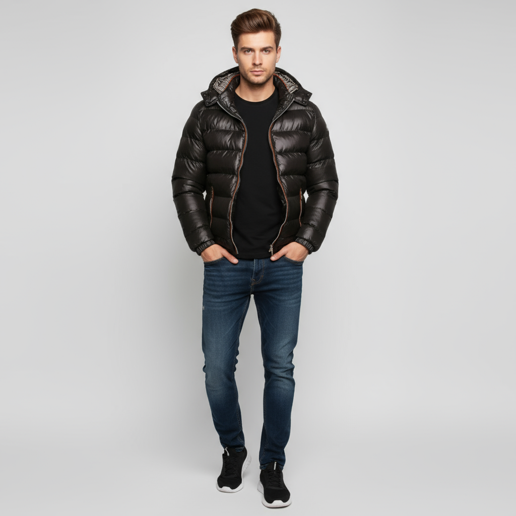 Heren Winterjas Gewatteerd Warm met Capuchon - Mode Vibes