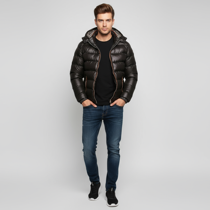 Heren Winterjas Gewatteerd Warm met Capuchon - Mode Vibes