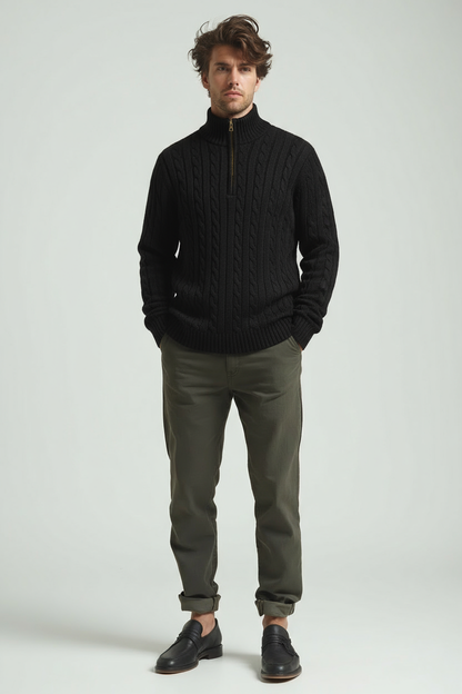 Heren Sweater Basic Comfortabel Minimalistisch Design - Mode Vibes
