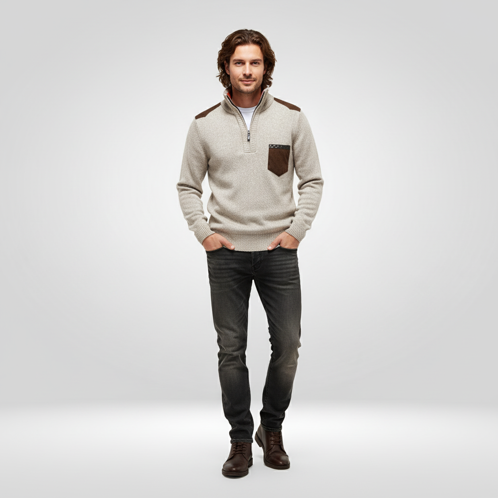 Heren Trui Gebreid Zacht Warme Winterpullover Comfortabel - Mode Vibes