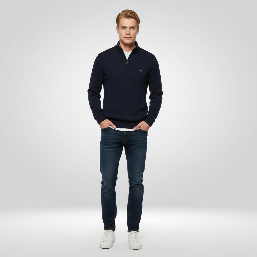 Half-Zip Trui Modieuze Zip-Up voor Dames en Heren - Mode Vibes