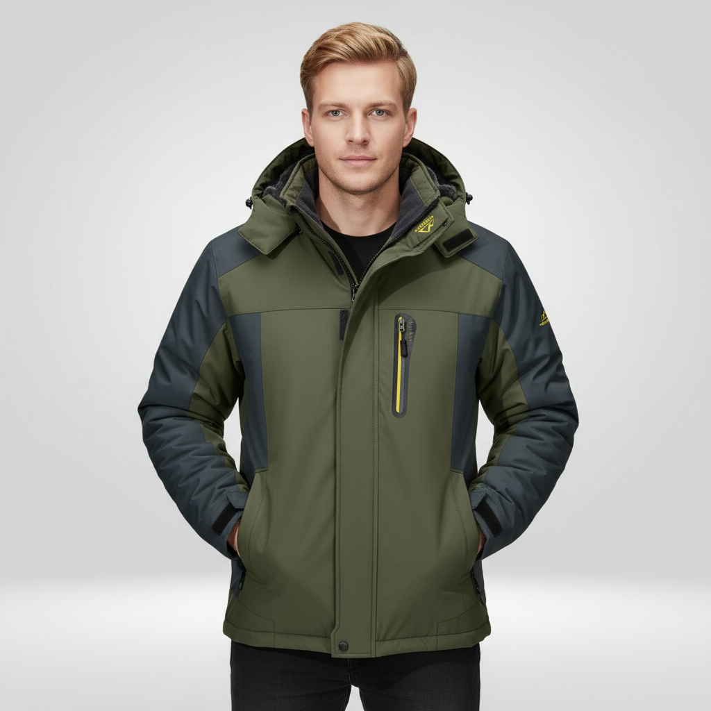 Waterdichte Herenjas Outdoor Warm Gevoerd Winddicht - Mode Vibes